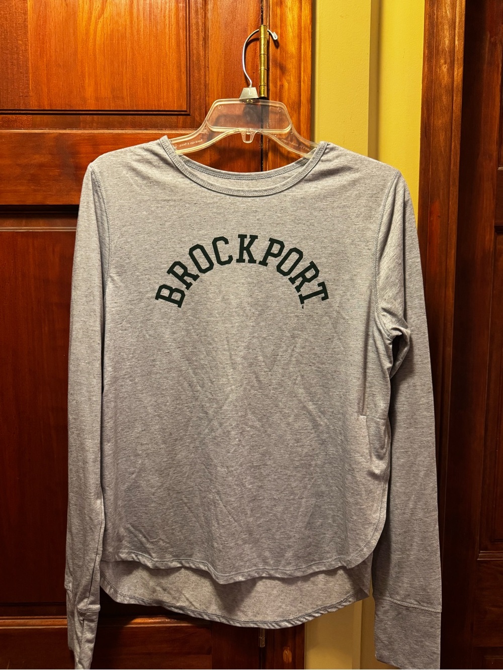Brockport College Grey Long Sleeve Shirt